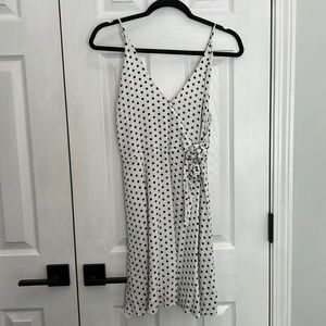 Black & White Polka dot dress with bow